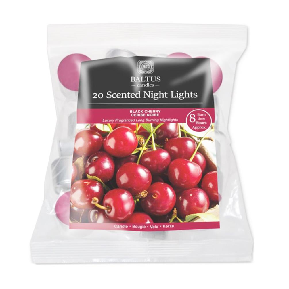 Baltus Black Cherry 8 Hour Long Burn Tealights (Pack of 20) £3.59